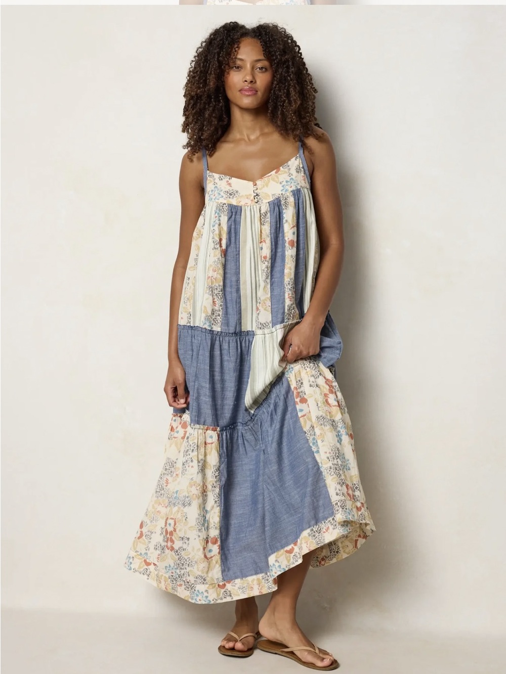 NWT Millie Patchwork Maxi Dress Small